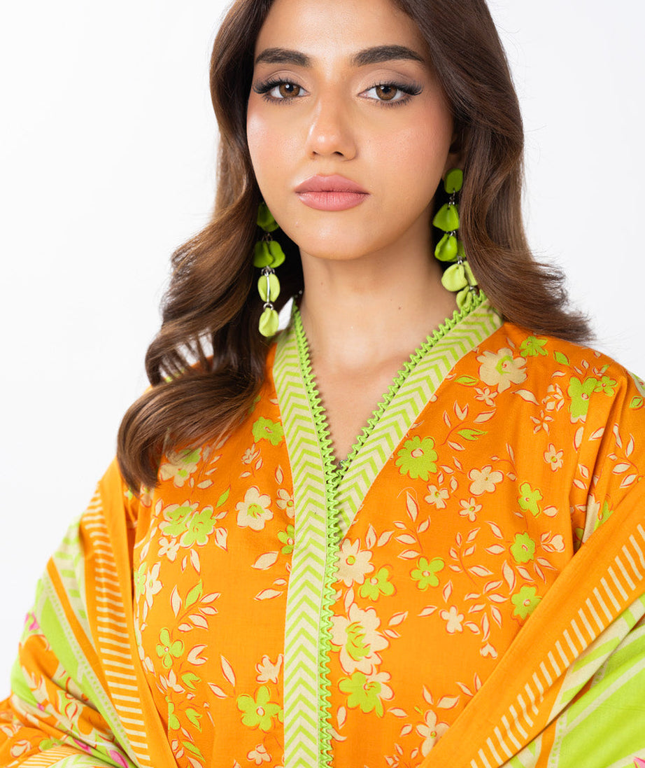AL Karam S/S Lawn`25 SS#21.1 (Orange)