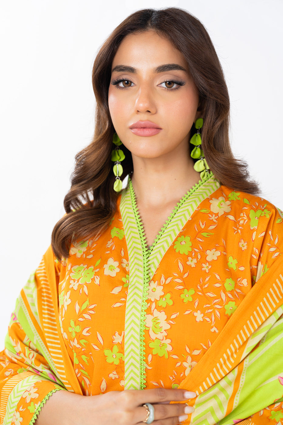 AL Karam S/S Lawn`25 SS#21.1 (Orange)