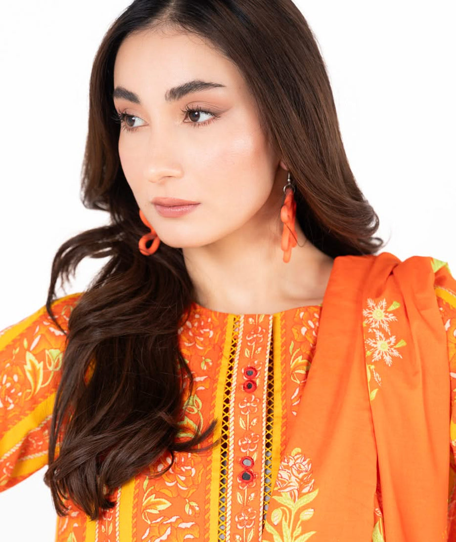 AL Karam S/S Lawn`25 SS#23.1 (Orange)
