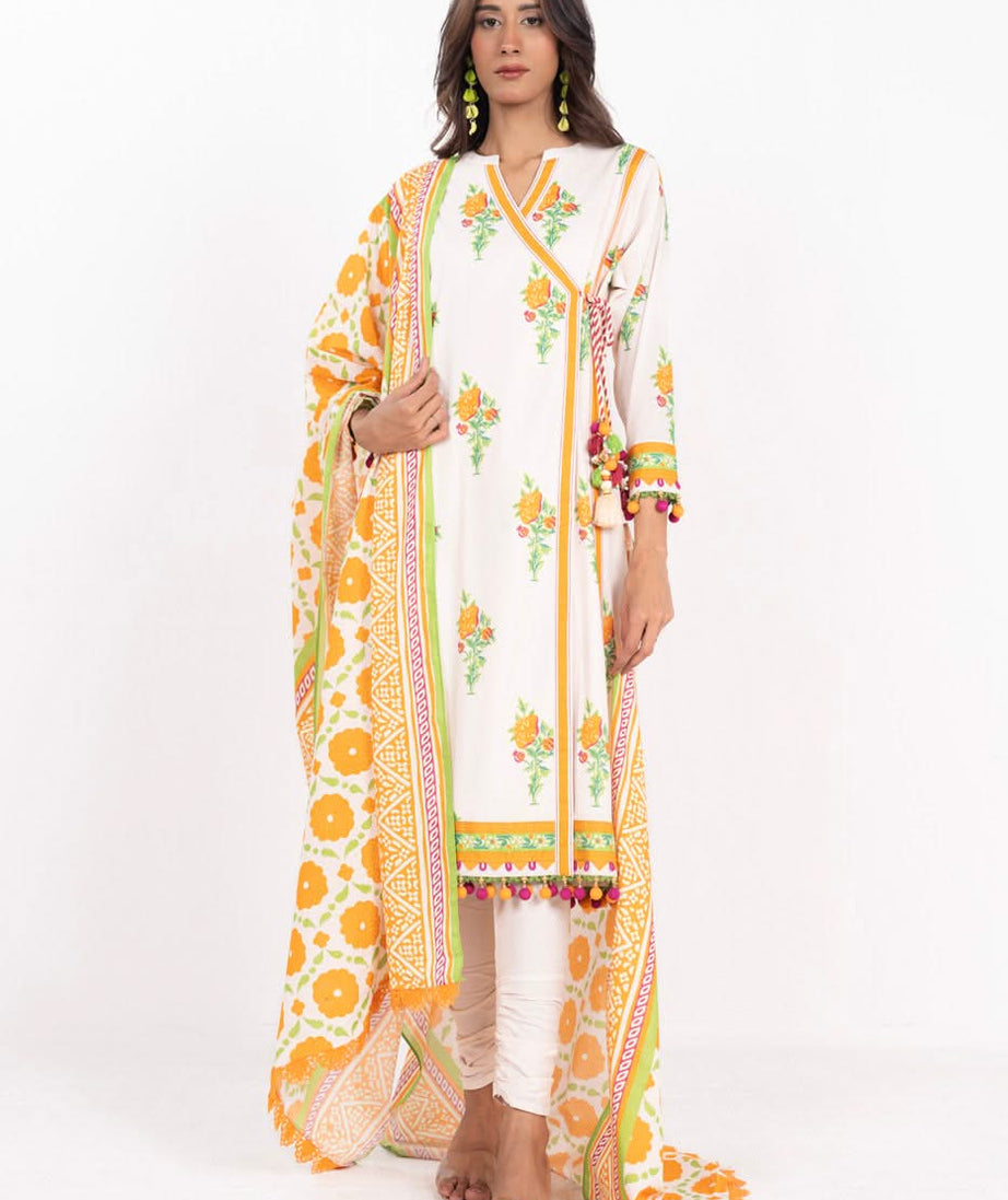 AL Karam S/S Lawn`25 SS#24.1 (Off White)
