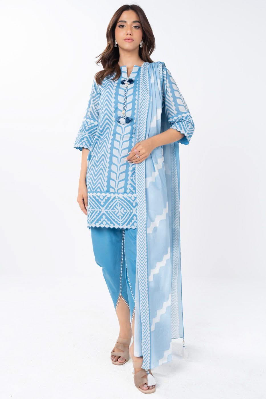 AL Karam S/S Lawn`25 SS#26.1 (Blue)