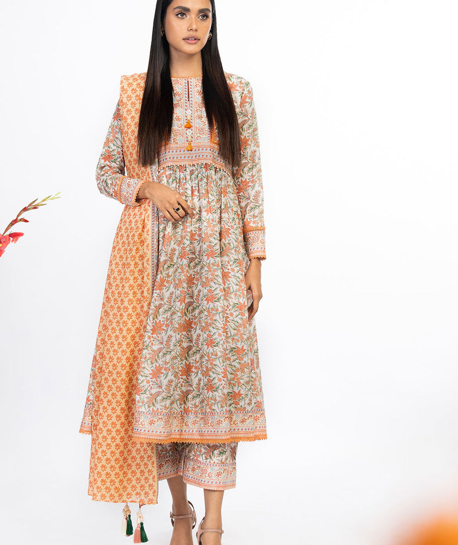 Al-Karam S/S Lawn`23 SS#28.1 Off White