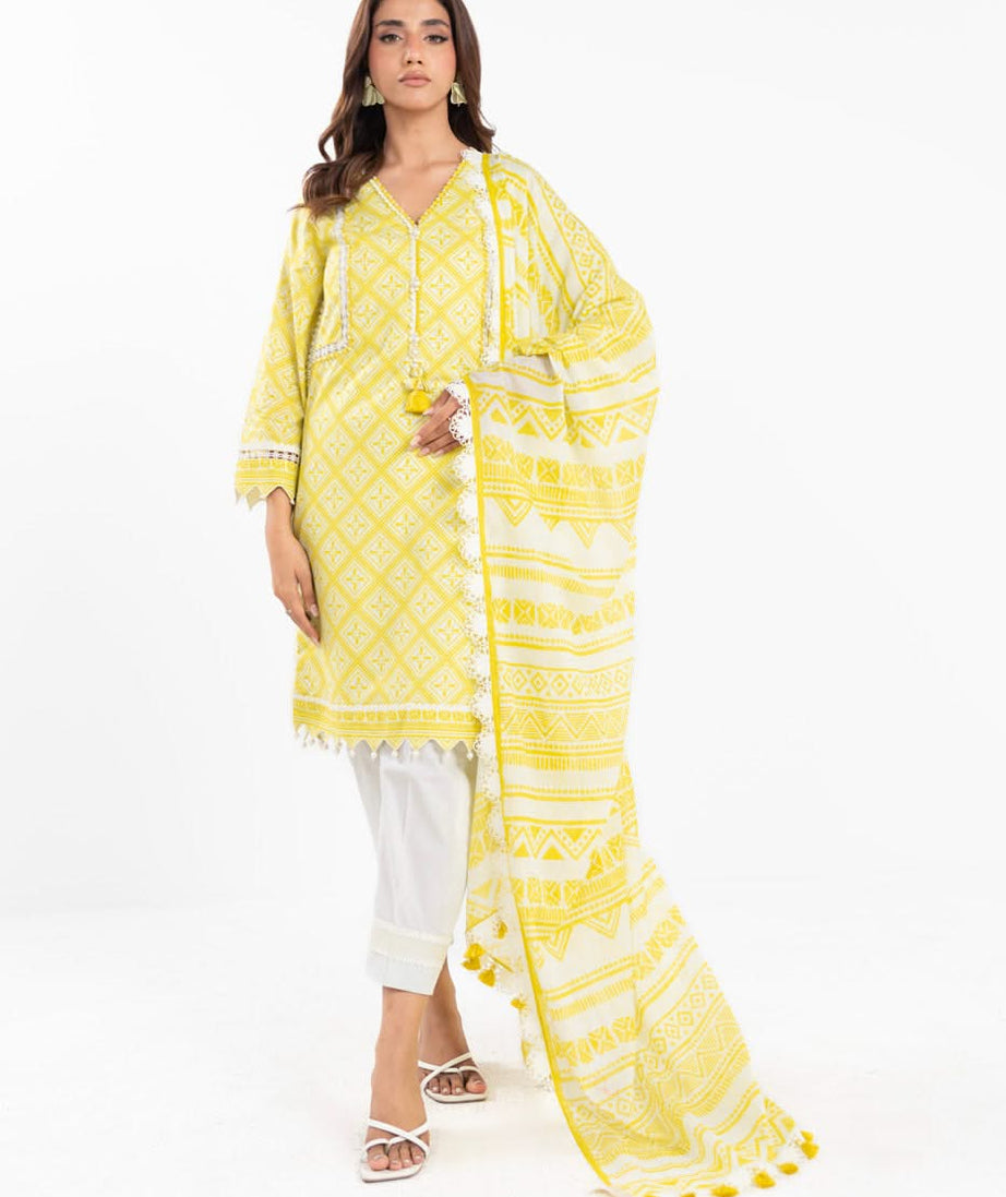 AL Karam S/S Lawn`25 SS#30.1 (Yellow)