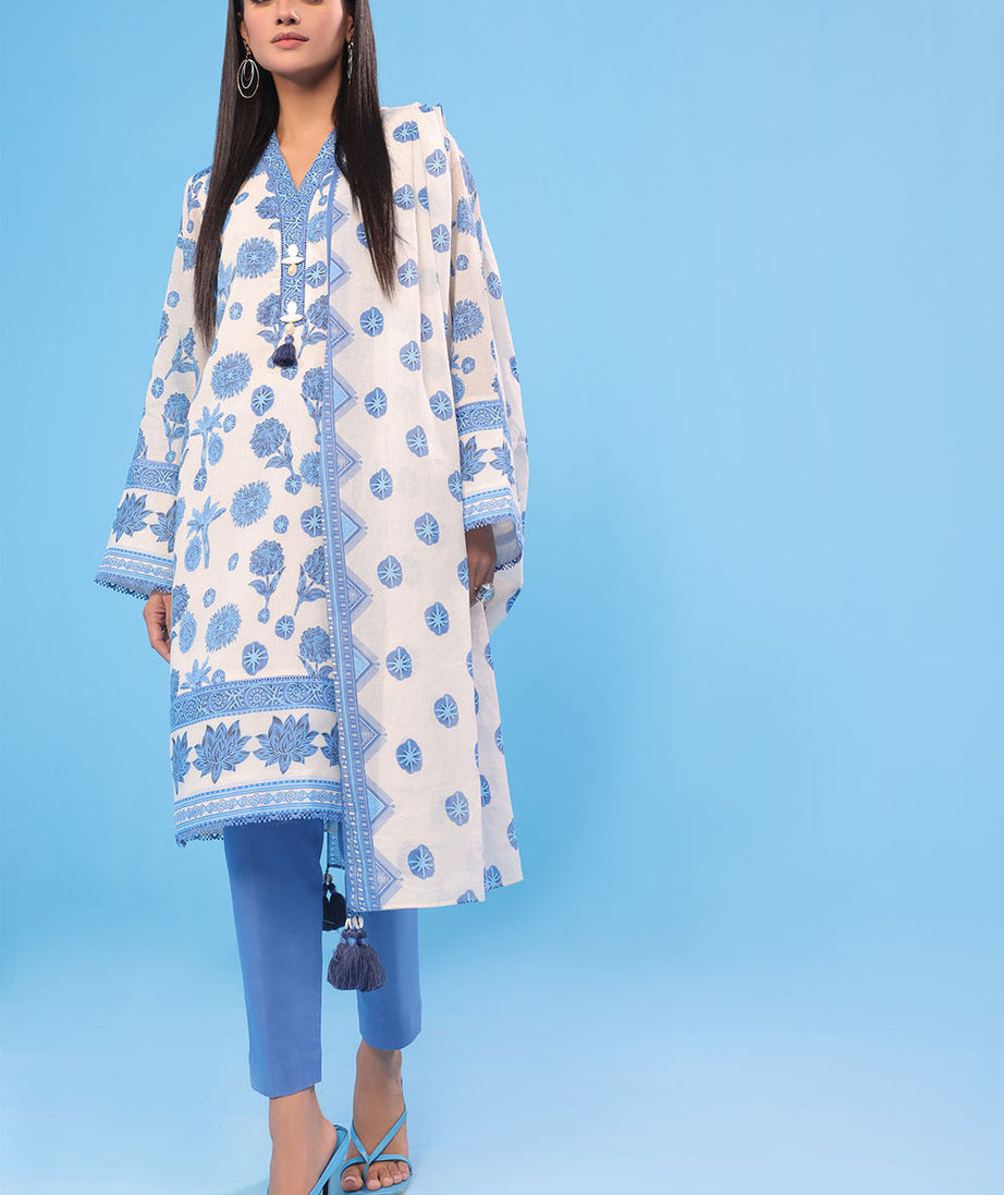 Al-Karam S/S Lawn`23 SS#35 White