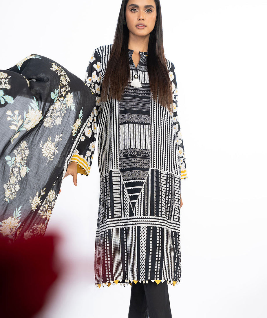 Al-Karam S/S Lawn`23 SS#36 Black