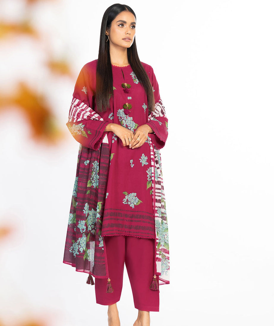 Al-Karam S/S Lawn`23 SS#39 Red