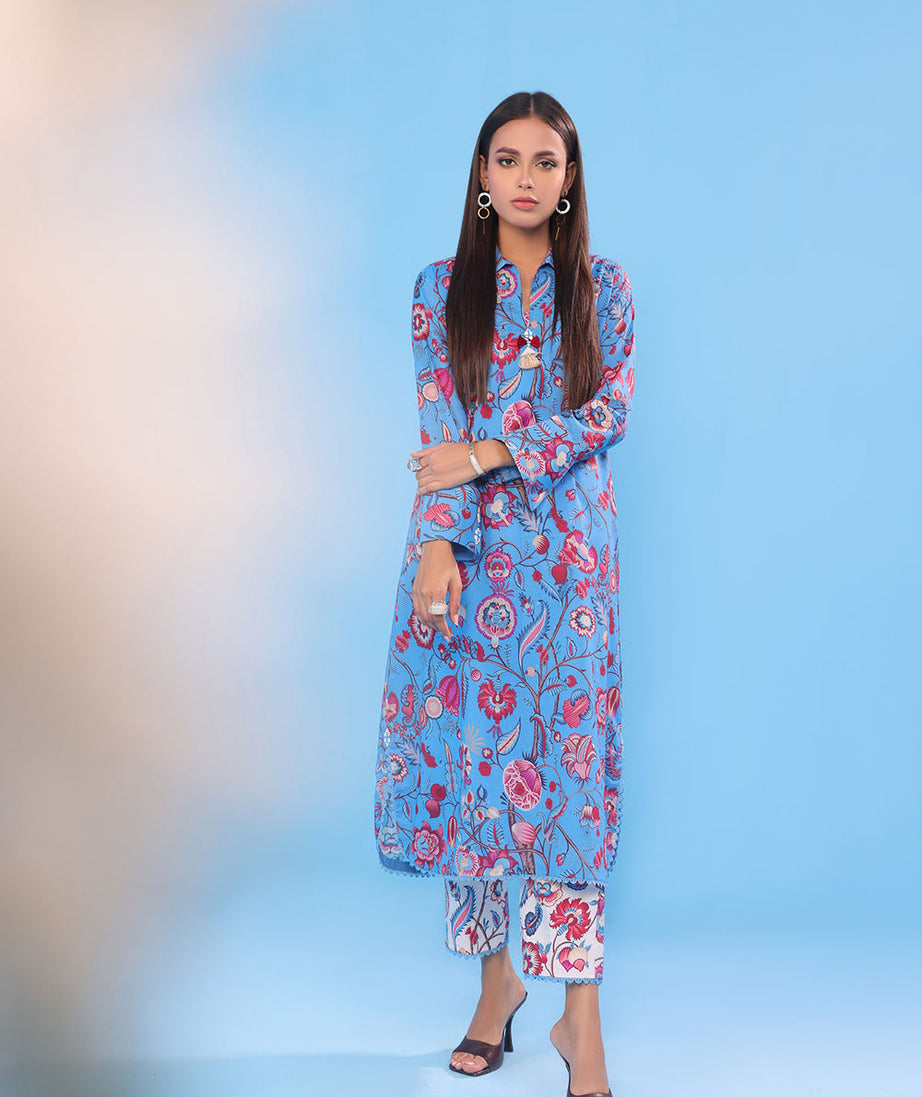 Al-Karam S/S Lawn`23 SS#63 Blue