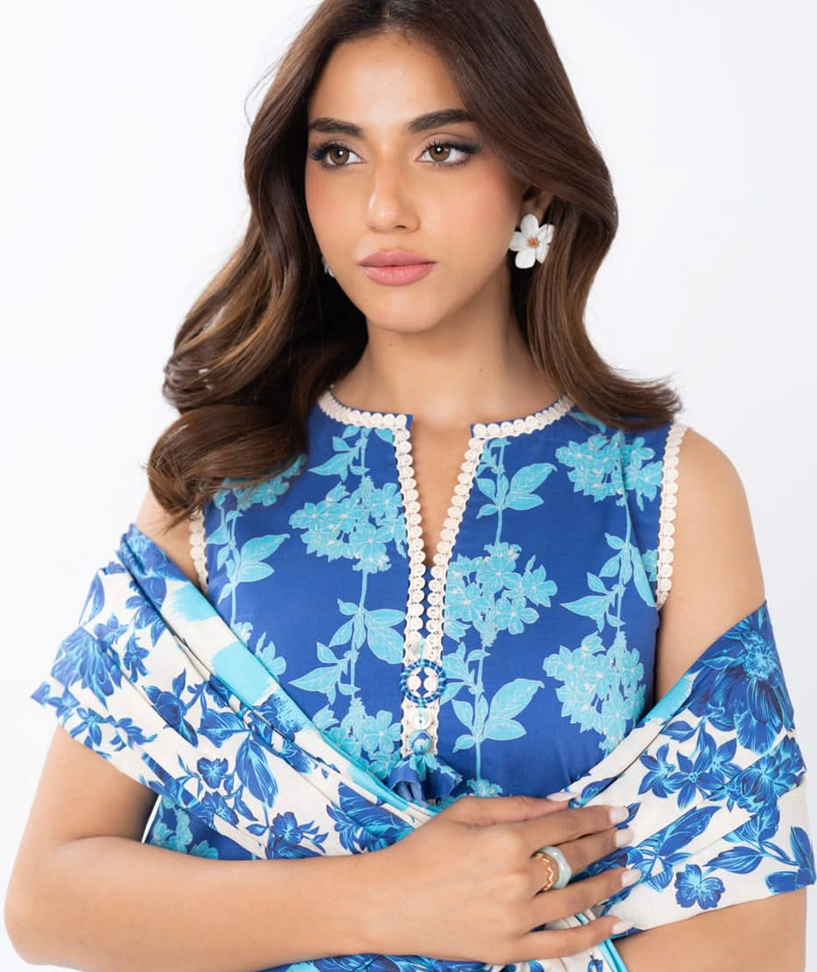 AL Karam S/S Lawn`25 SS#69.1 (Blue)