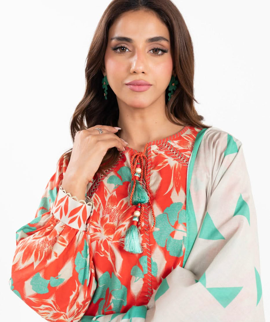 AL Karam S/S Lawn`25 SS#70 (Orange)