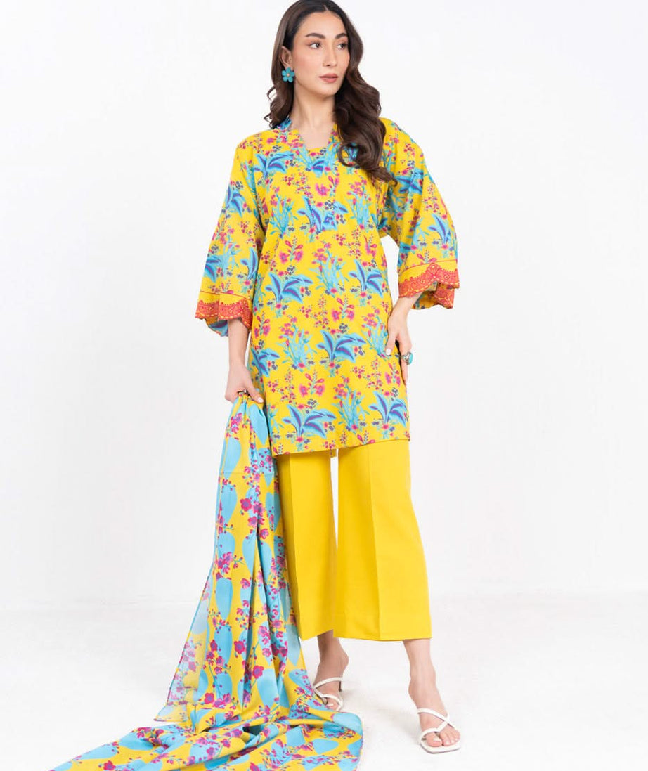 AL Karam S/S Lawn`25 SS#71 (Yellow)