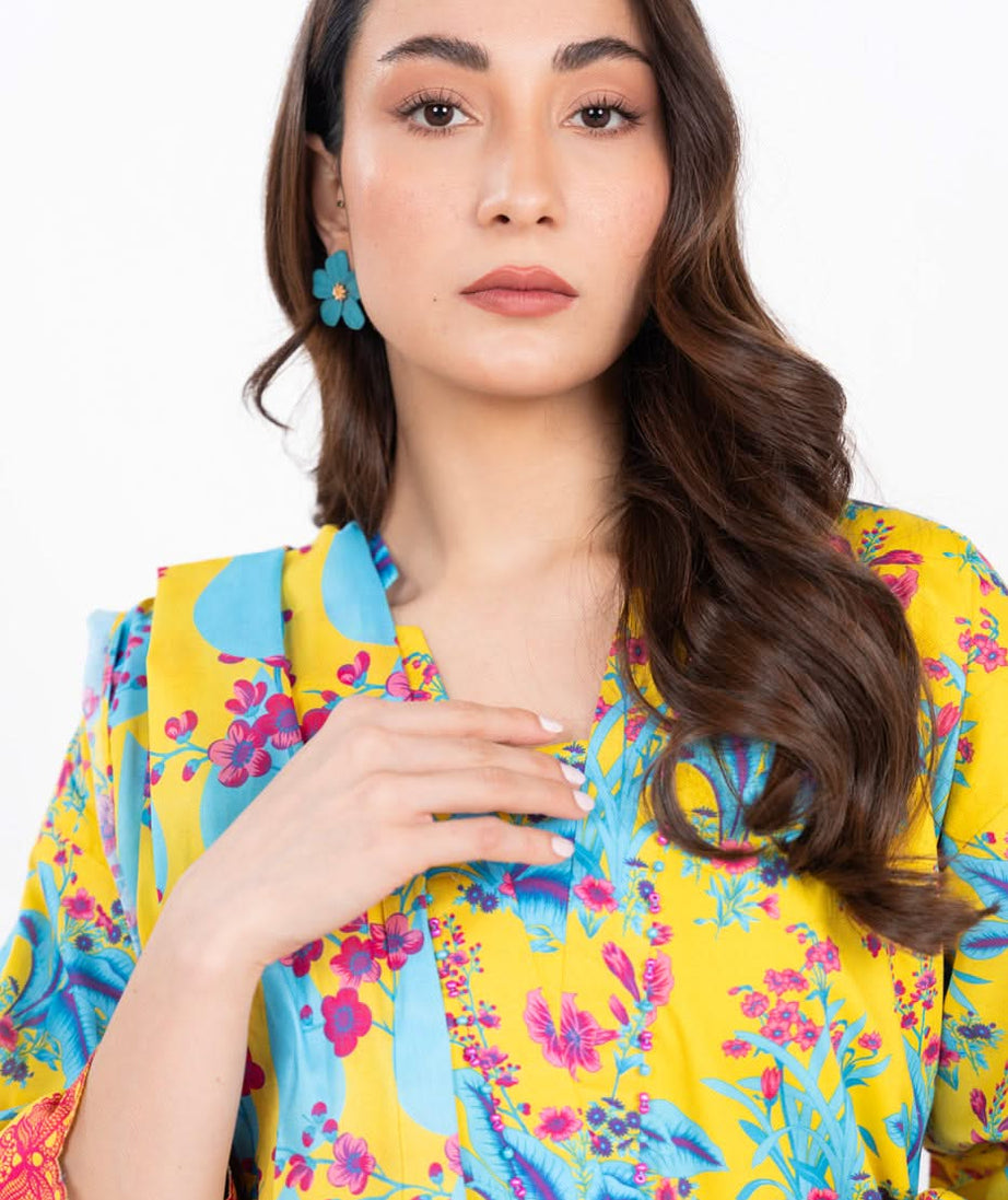 AL Karam S/S Lawn`25 SS#71 (Yellow)
