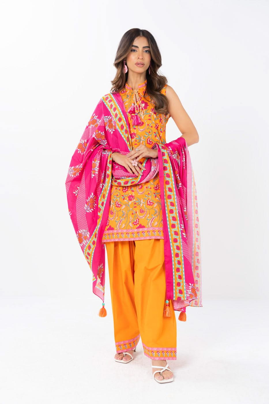 AL Karam S/S Lawn`25 SS#71.1 (Orange)