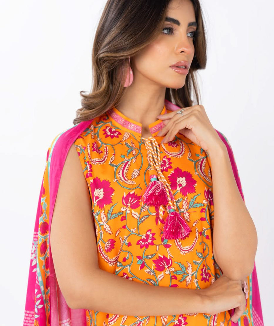 AL Karam S/S Lawn`25 SS#71.1 (Orange)