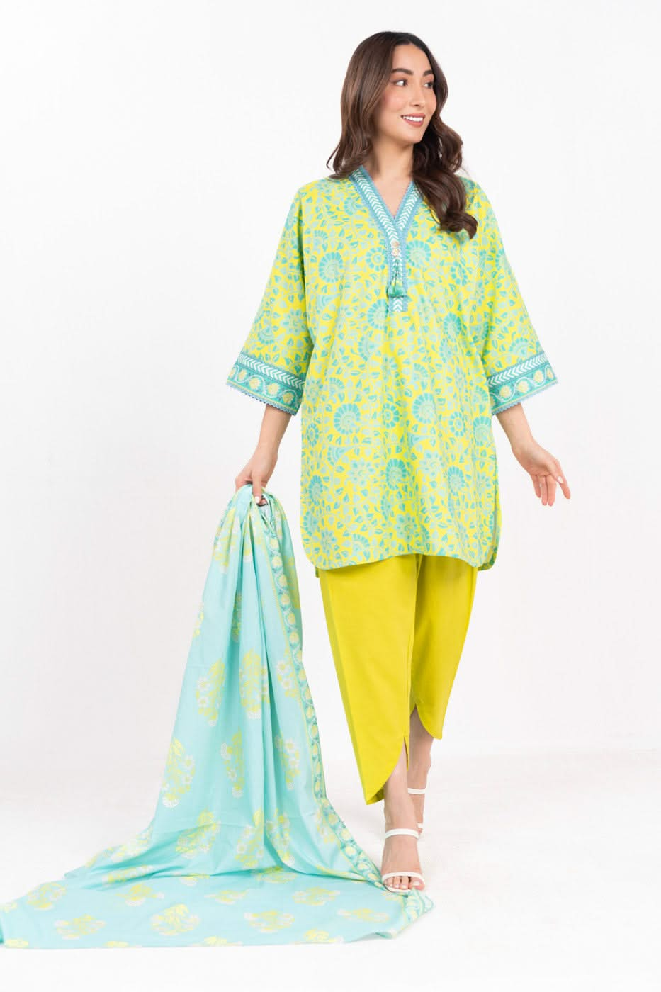 AL Karam S/S Lawn`25 SS#72.1 (Yellow)