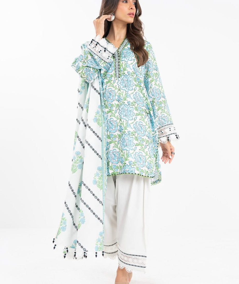 AL Karam S/S Lawn`25 SS#73.1 (White)
