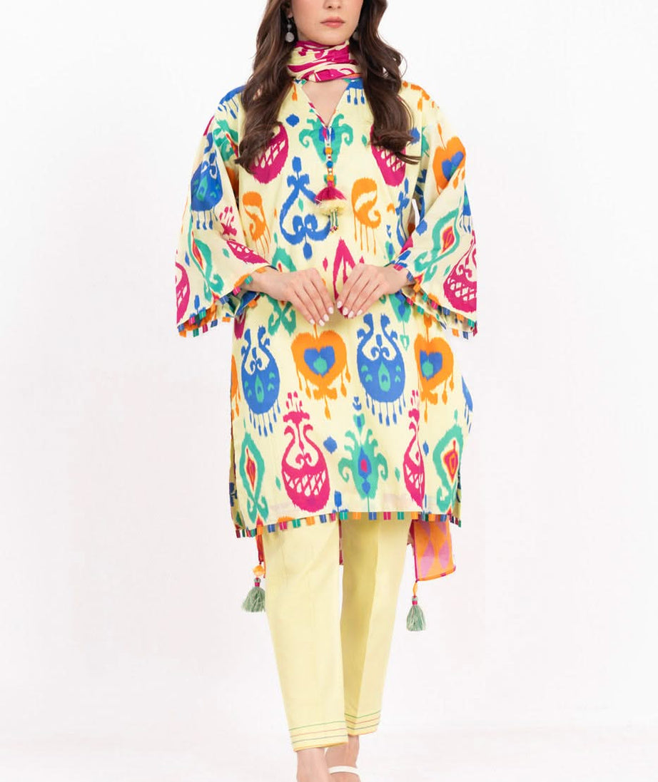 AL Karam S/S Lawn`25 SS#74 (Cream)