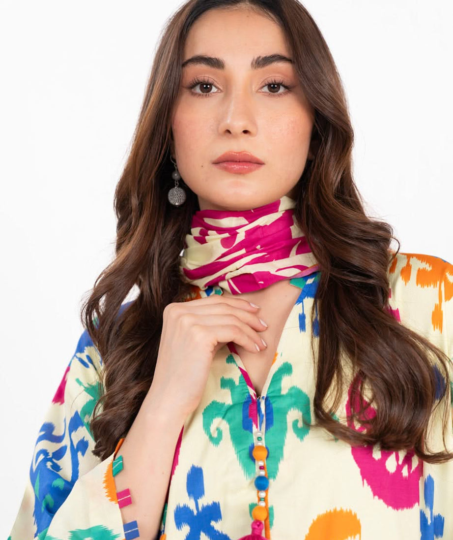 AL Karam S/S Lawn`25 SS#74 (Cream)
