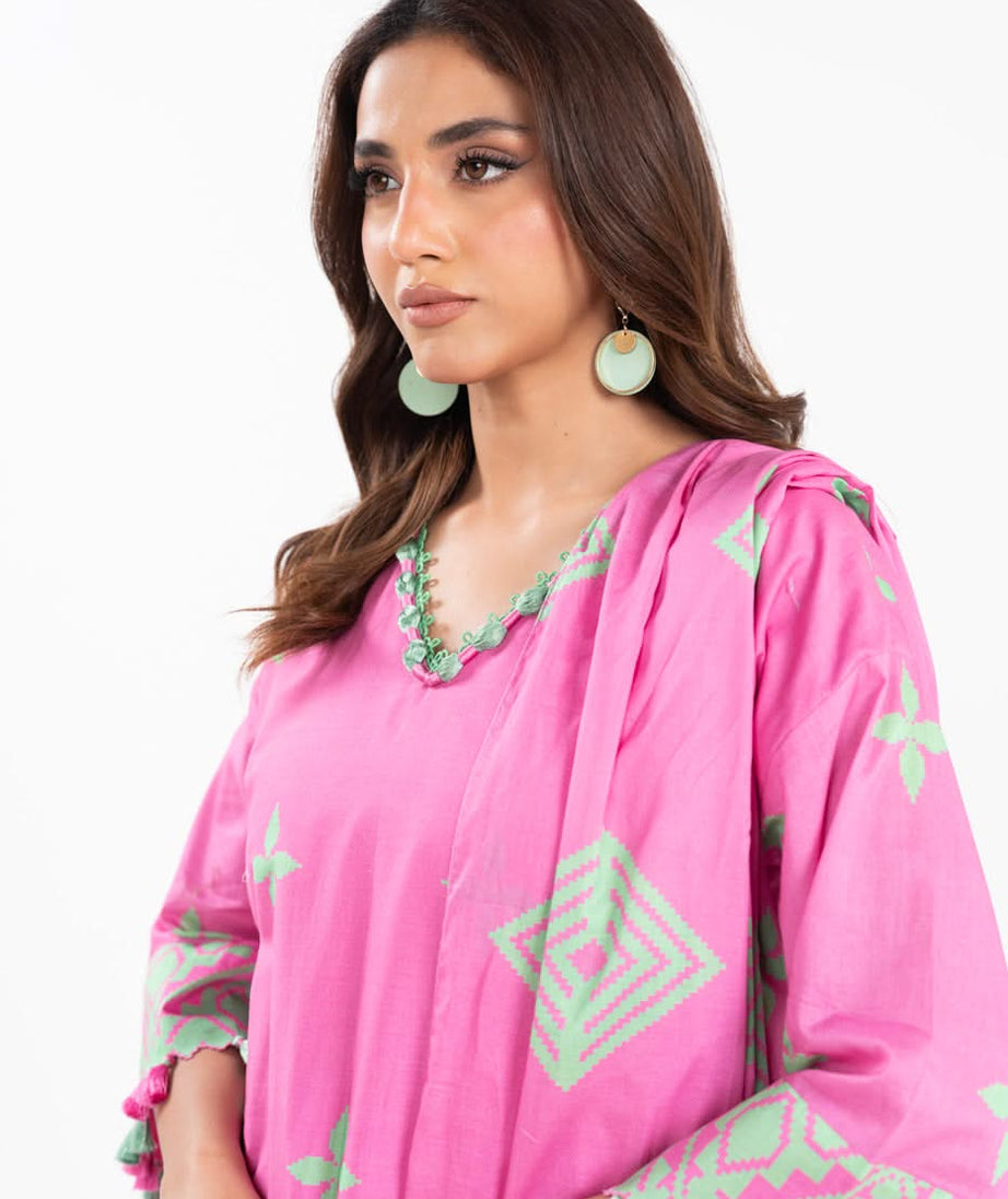 AL Karam S/S Lawn`25 SS#9.1 (Pink)