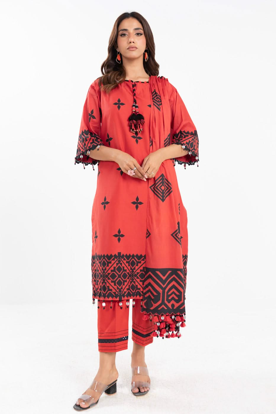 AL Karam S/S Lawn`25 SS#9.1 (Red)