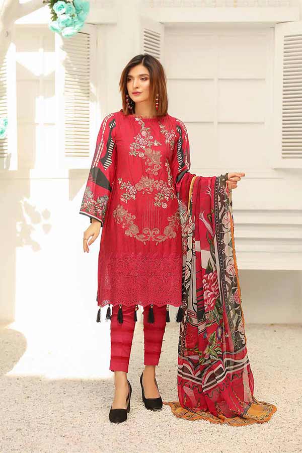 SS Rangoli Emb Lawn`21 D#03 (Vol-1)