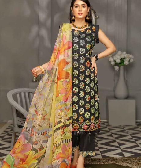 SS Rangoli Emb Lawn`21 D#01 (Vol-2)