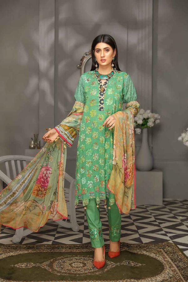 SS Rangoli Emb Lawn`21 D#03 (Vol-2)