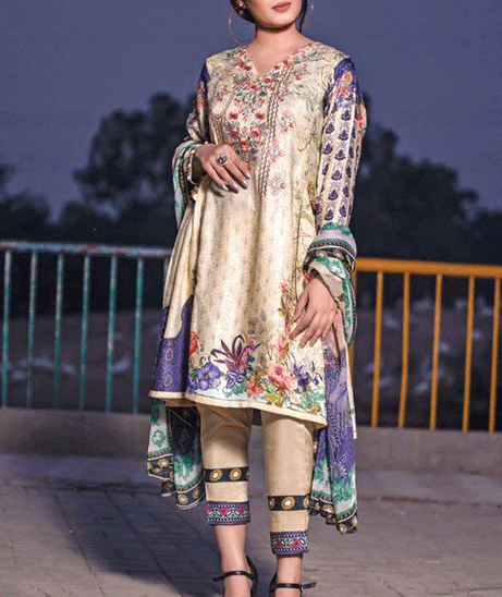 Sanam Saeed Viscose C/Dupatta`20 D#12