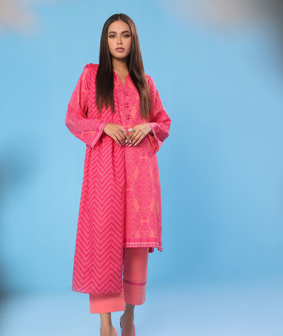 Al-Karam S/S Lawn`23 SS#13 Pink