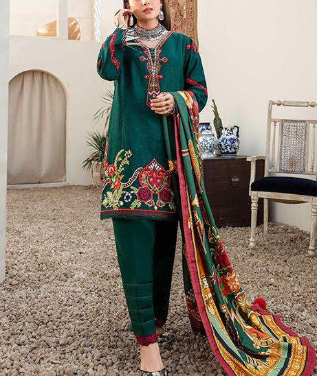 Saadia Asad Noor Emb Shawl'20 D#6