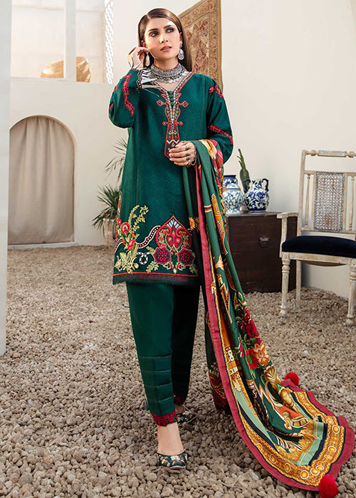 Saadia Asad Noor Emb Shawl'20 D#6