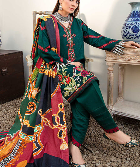 Saadia Asad Noor Emb Shawl'20 D#6