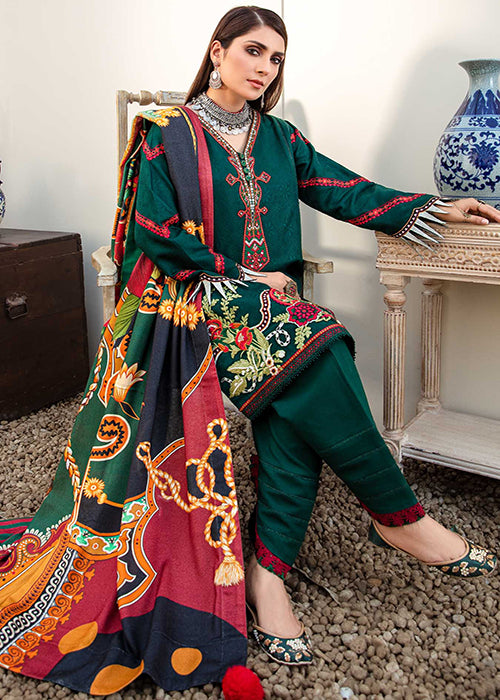 Saadia Asad Noor Emb Shawl'20 D#6
