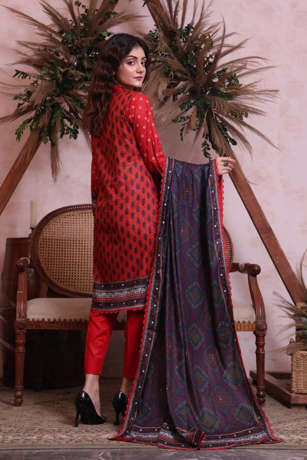 Sahil Print Lawn'23 D#1968 (Red)