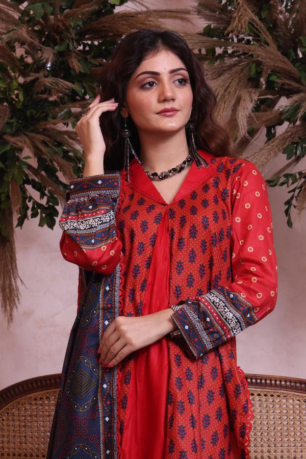 Sahil Print Lawn'23 D#1968 (Red)