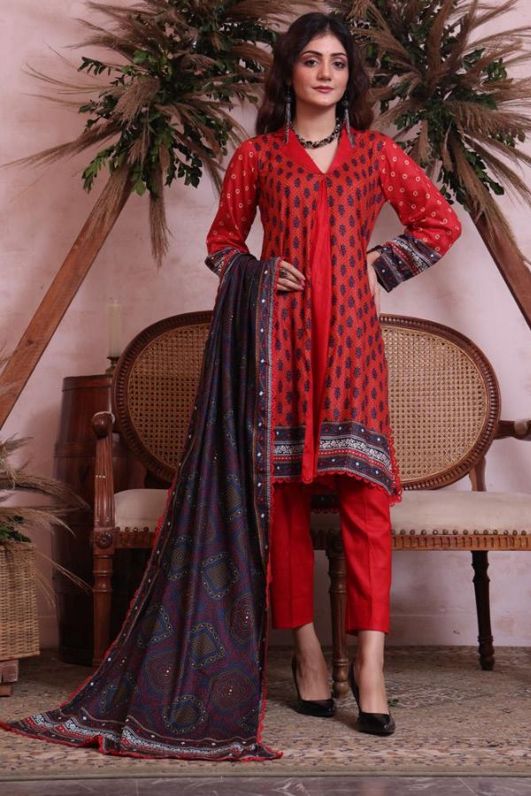 Sahil Print Lawn'23 D#1968 (Red)