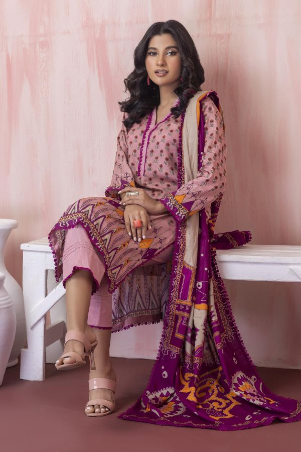 Sahil Print Lawn'23 D#1969 (T Pink)