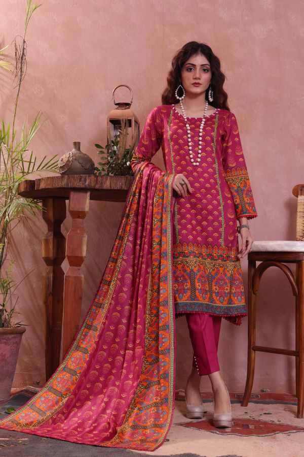 Sahil Print Lawn'23 D#1975 (Magenda)
