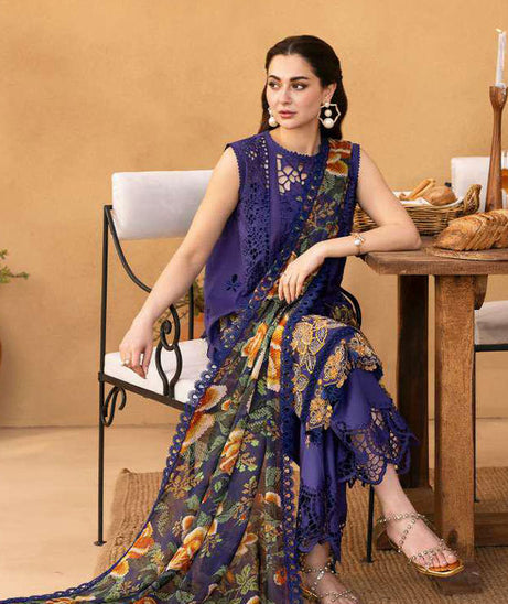 Saira Rizwan Luxury Unstitched Lawn'25 SRL#01 (Aimee)