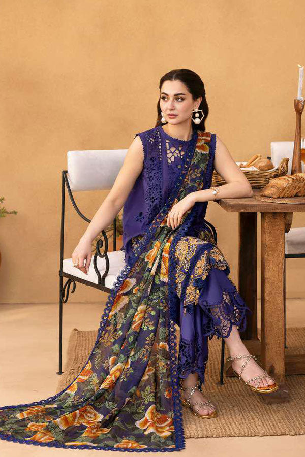 Saira Rizwan Luxury Unstitched Lawn'25 SRL#01 (Aimee)