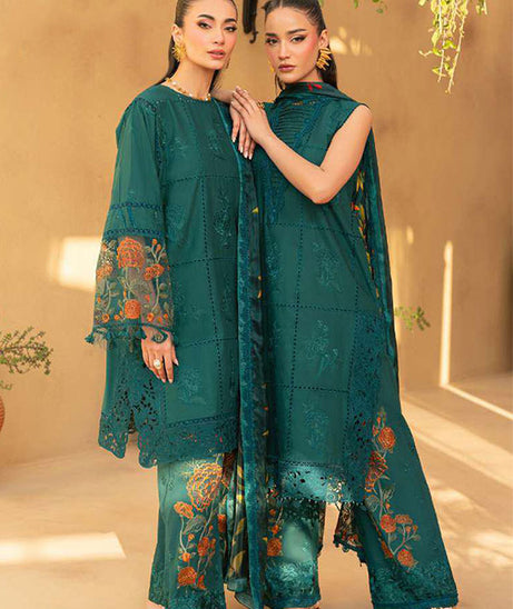 Saira Rizwan Luxury Unstitched Lawn'25 SRL#10 (Lira)