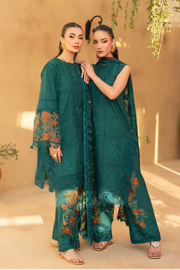 Saira Rizwan Luxury Unstitched Lawn'25 SRL#10 (Lira)