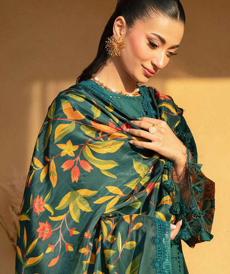 Saira Rizwan Luxury Unstitched Lawn'25 SRL#10 (Lira)
