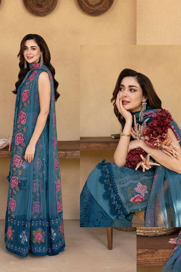 Saira Rizwan Luxury Unstitched Lawn'25 SRL#12 (Alma)