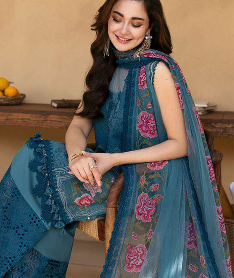 Saira Rizwan Luxury Unstitched Lawn'25 SRL#12 (Alma)