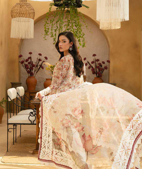 Saira Rizwan Luxury Unstitched Lawn'25 SRL#06 (Maya)