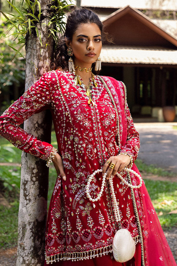 Saira Rizwan Festive Unstitched`25 SRF-01 GOLNAR