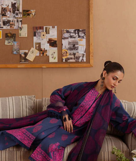 Saira Rizwan Unstitched Lawn`25 SRL#01 A