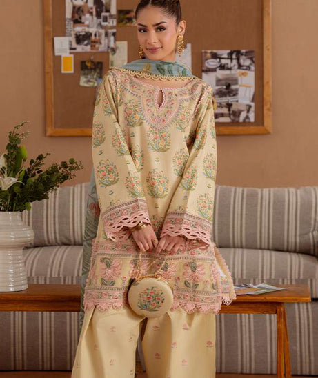 Saira Rizwan Unstitched Lawn`25 SRL#02 A