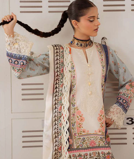 Saira Rizwan Unstitched Lawn`25 SRL#07 B