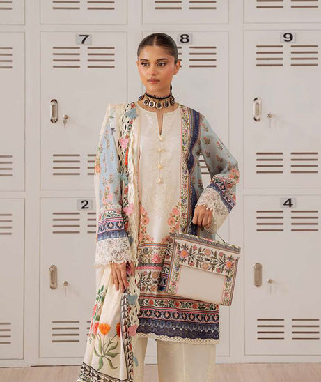 Saira Rizwan Unstitched Lawn`25 SRL#07 B